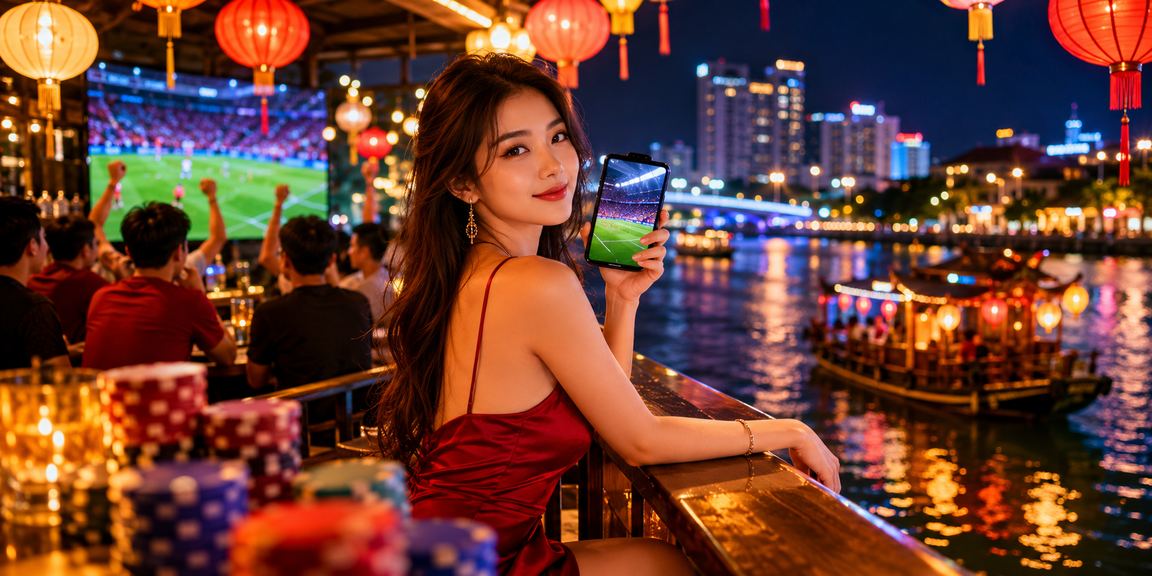 Người dùng Hà Nội xem bóng đá và quản lý tài khoản cmd368 vào buổi tối