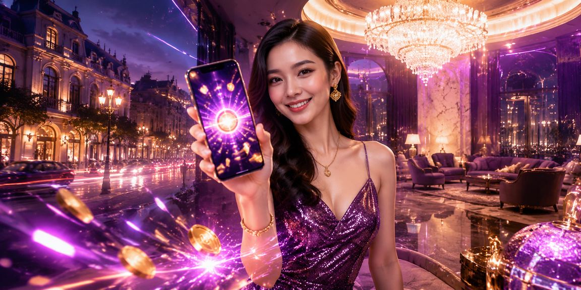Người chơi Hà Nội trải nghiệm casino di động với giao diện neon hiện đại